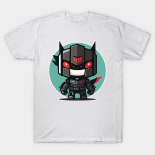 Colourful Japanese ninja warrior mech robot modern kawaii style illustration T-Shirt